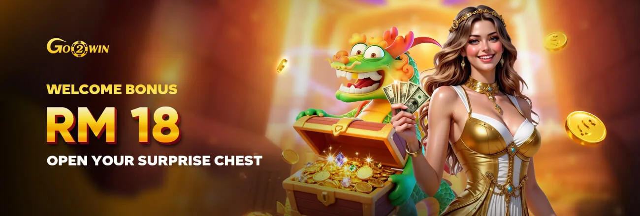 Go2Win Super Treasure Box - RM18 welcome bonus